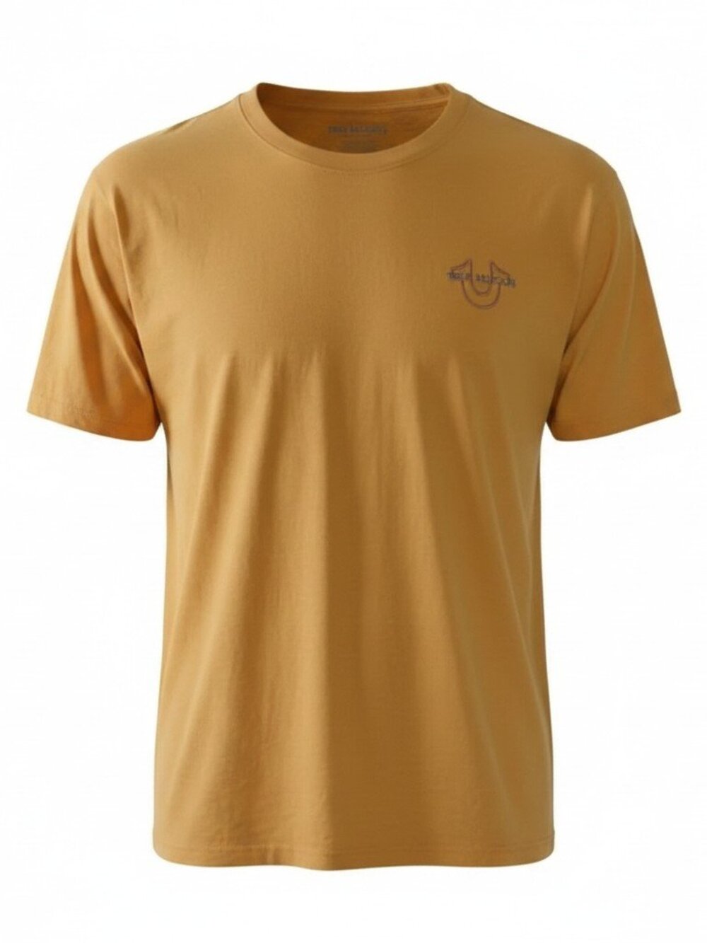 True Religion 1XL Oak Buff Logo Tee Shirt Front & Back Print NWT
